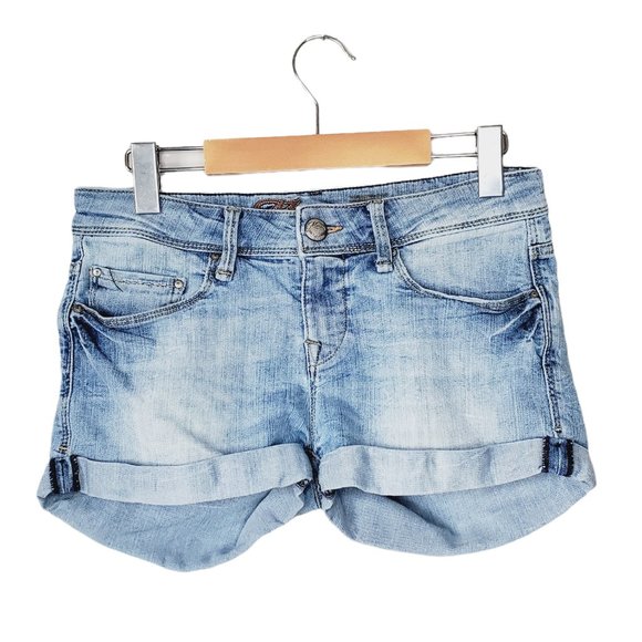 Mavi Pants - Mavi Denim Shorts Tiara Mid Rise Light Wash 29